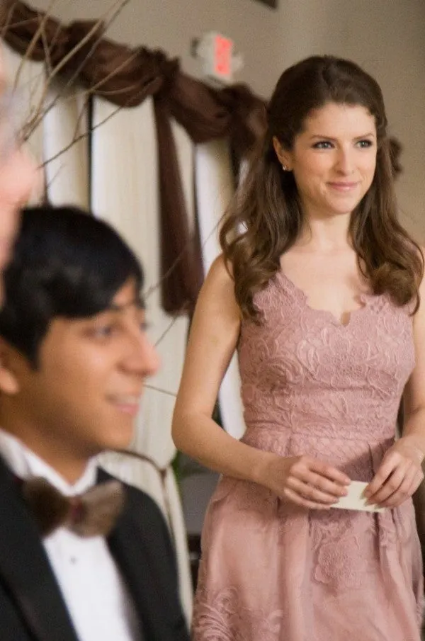 Anna Kendrick Dress Short Prom Dress Pink Lace Cocktail Dress Table 19
