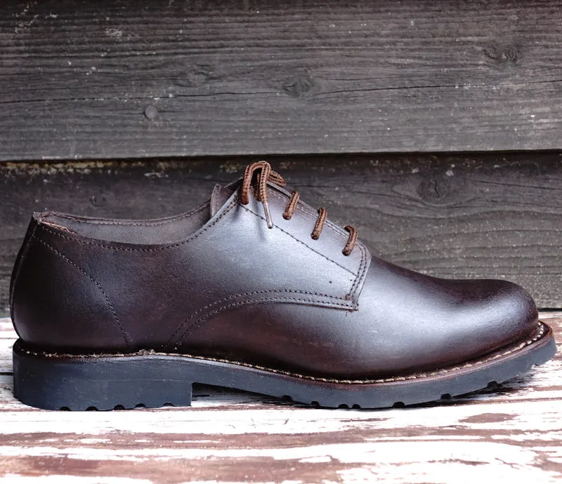 Annapurna Leather Derby Lace-up Shoes - Dark Brown