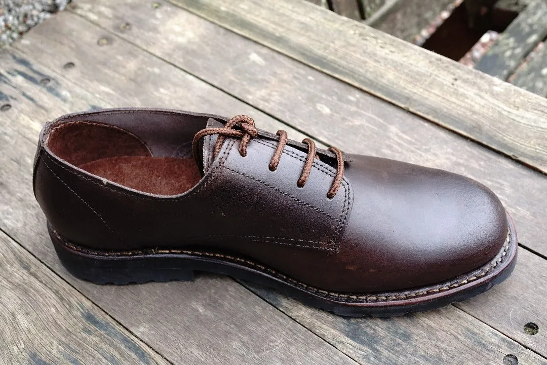 Annapurna Leather Derby Lace-up Shoes - Dark Brown