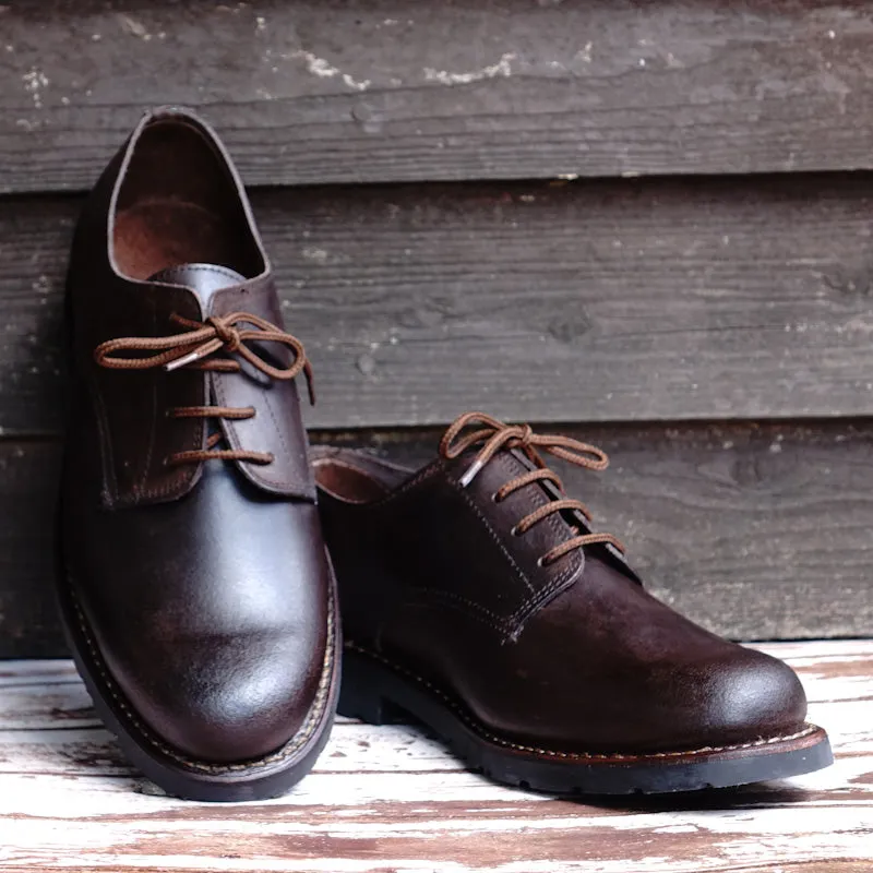 Annapurna Leather Derby Lace-up Shoes - Dark Brown