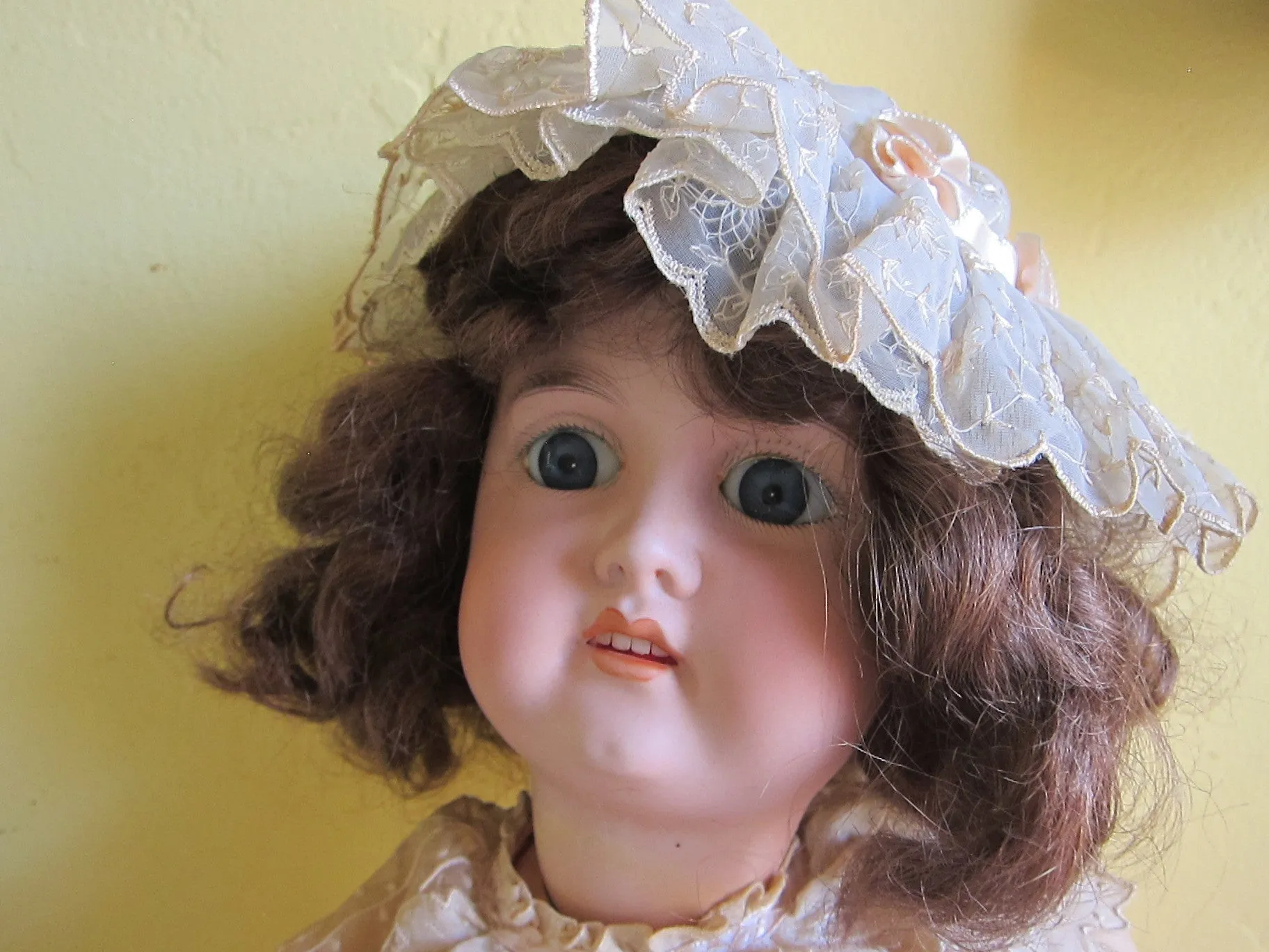 Antique 19th C German Porcelain Doll by Gebruder Kuhnlenz