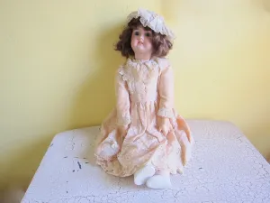 Antique 19th C German Porcelain Doll by Gebruder Kuhnlenz