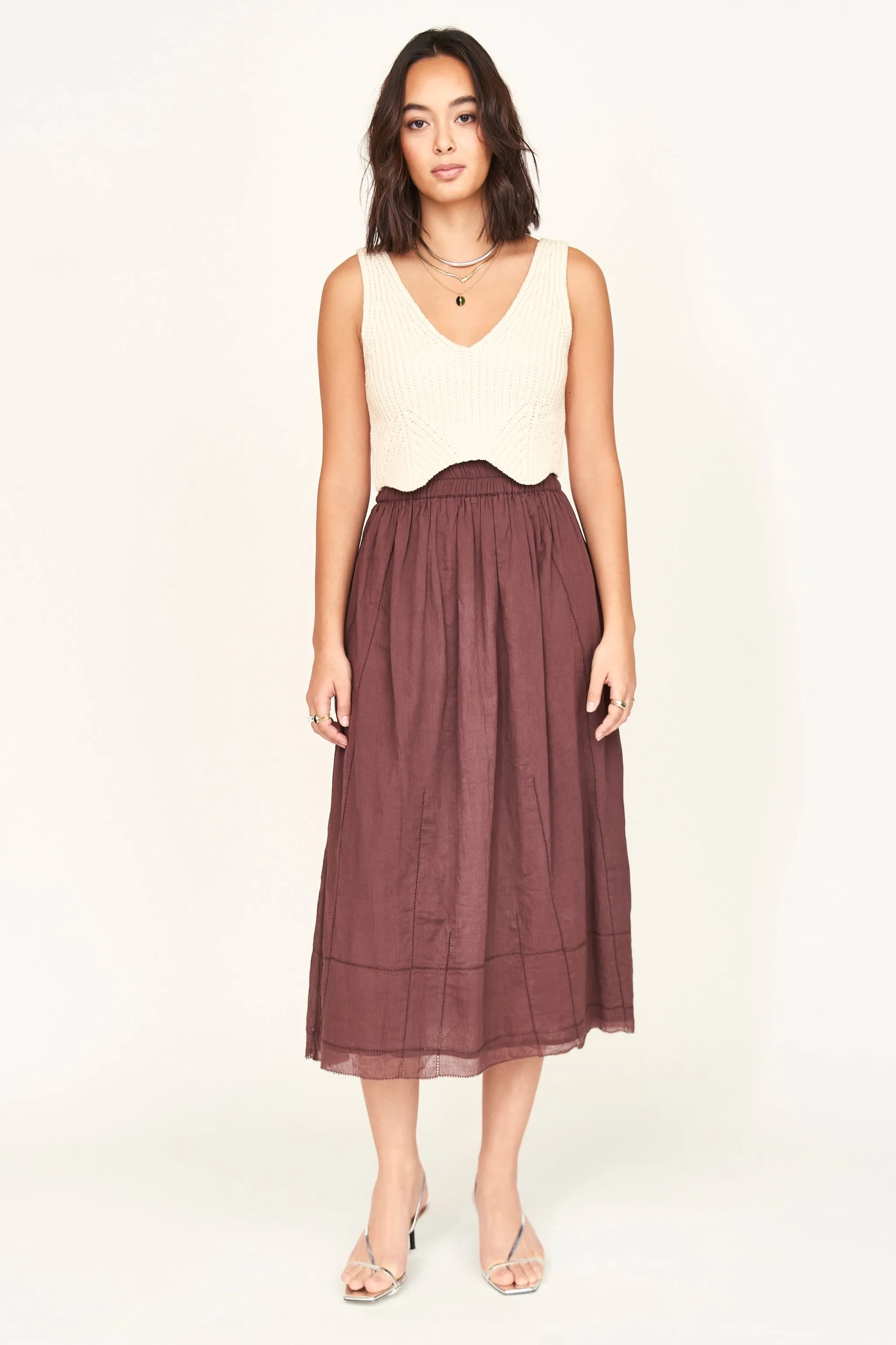 Arles Knit Tank in Bone
