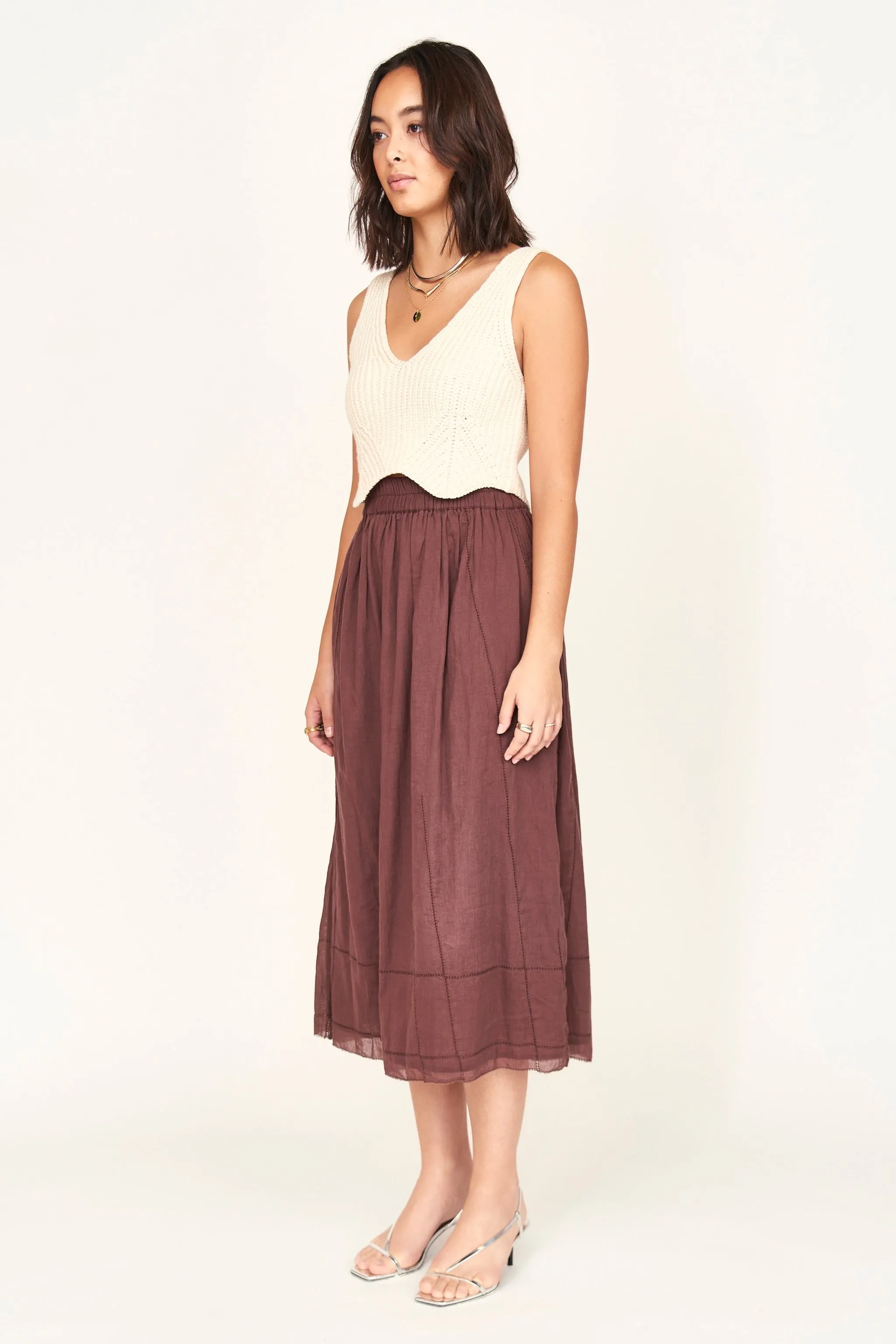 Arles Knit Tank in Bone