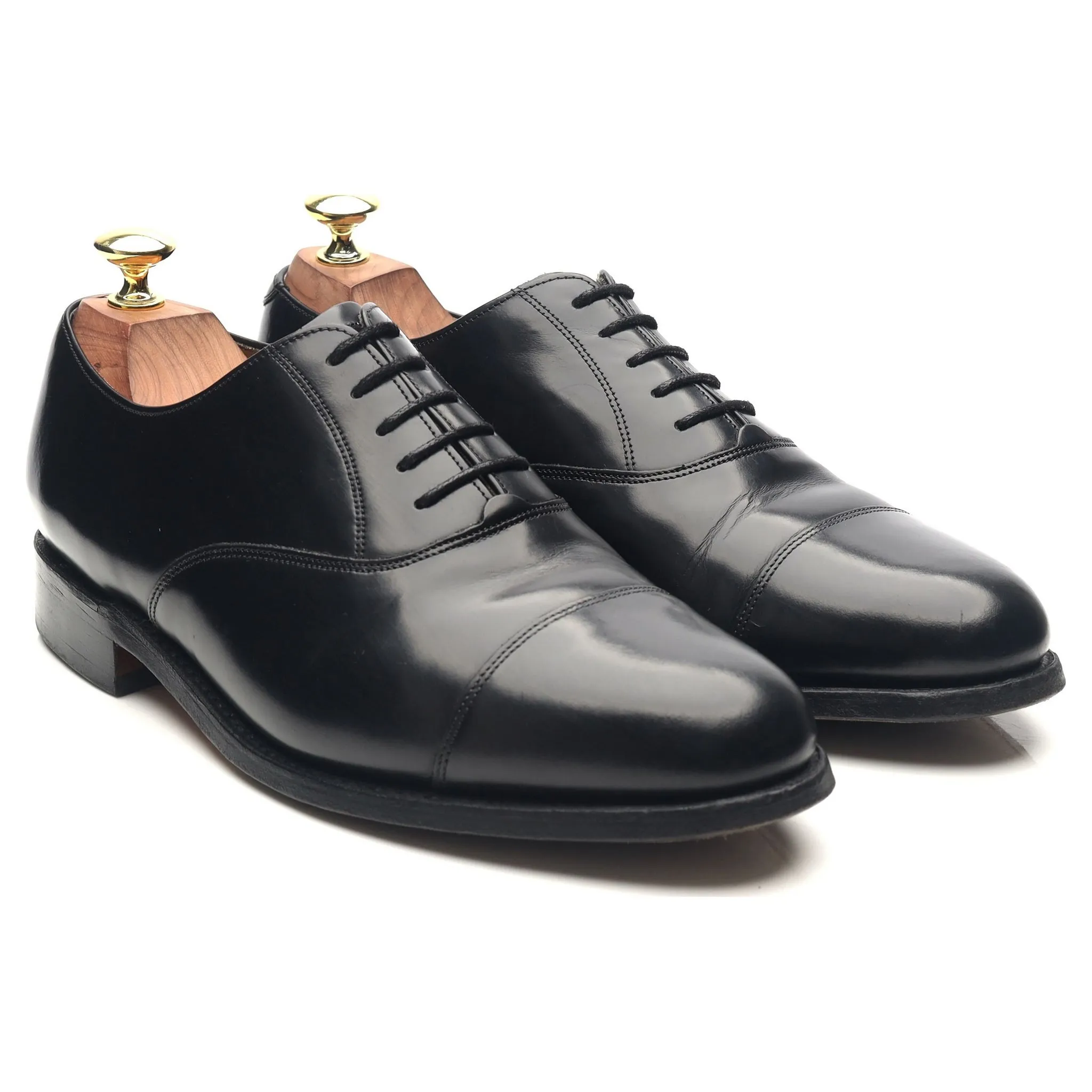 'Arnold' Black Leather Oxford UK 7.5 G