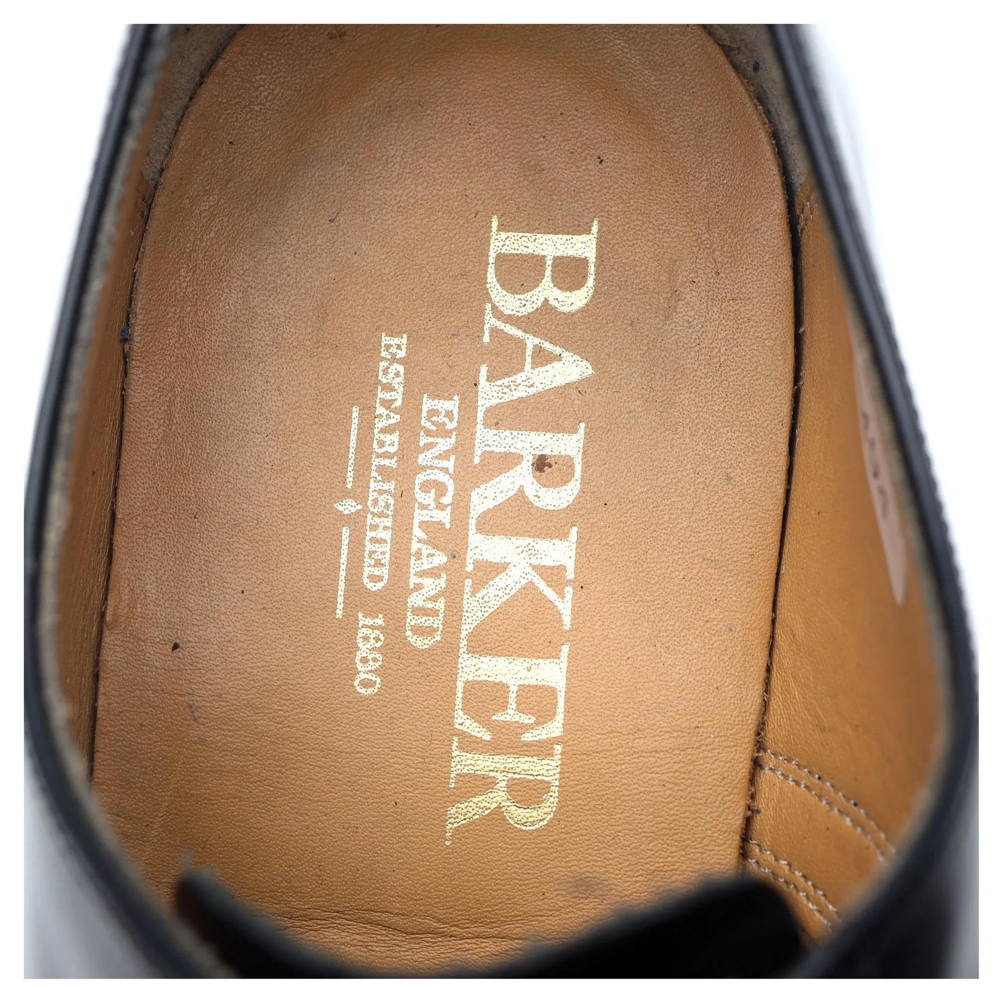 'Arnold' Black Leather Oxford UK 7.5 G