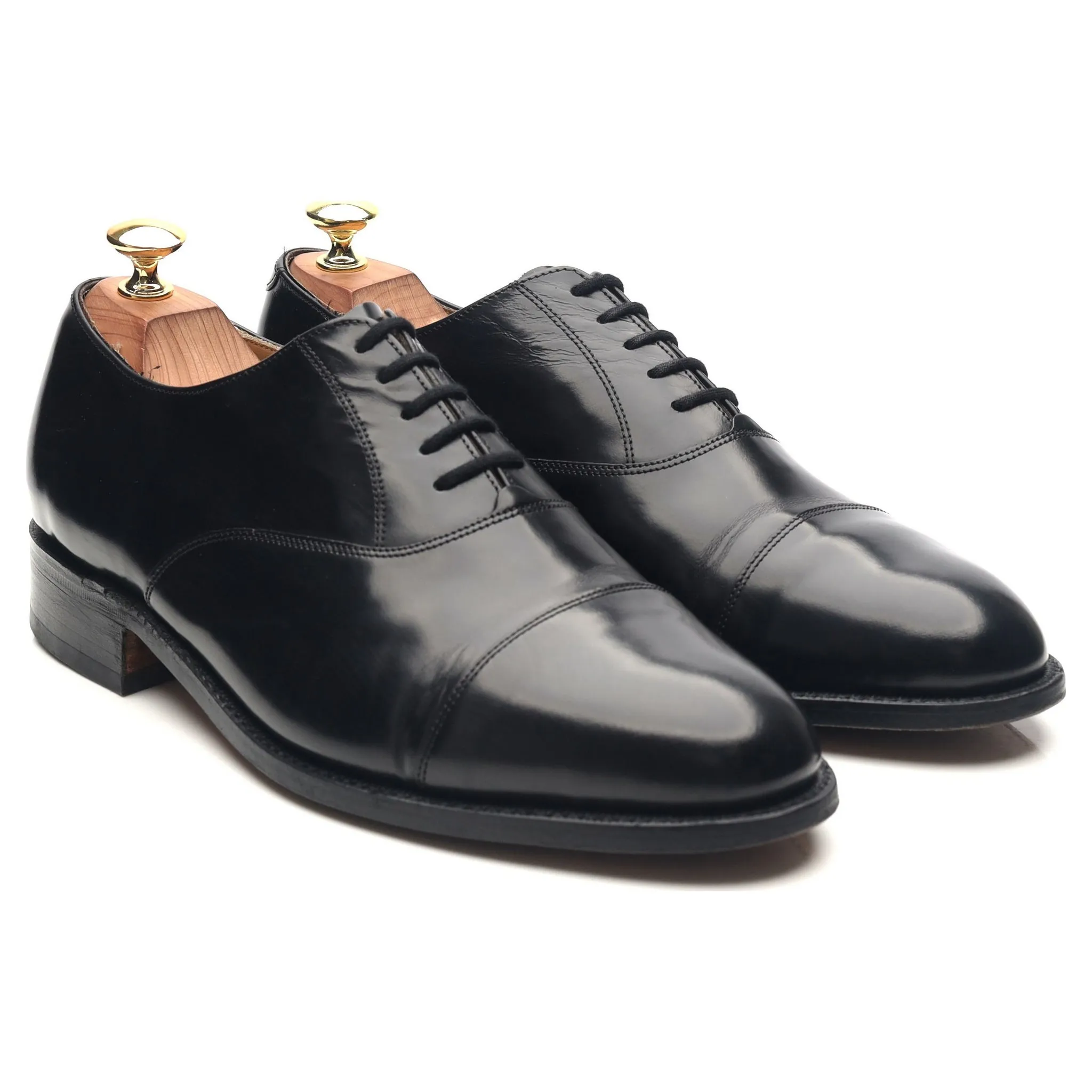 'Arnold' Black Leather Oxford UK 8.5 G