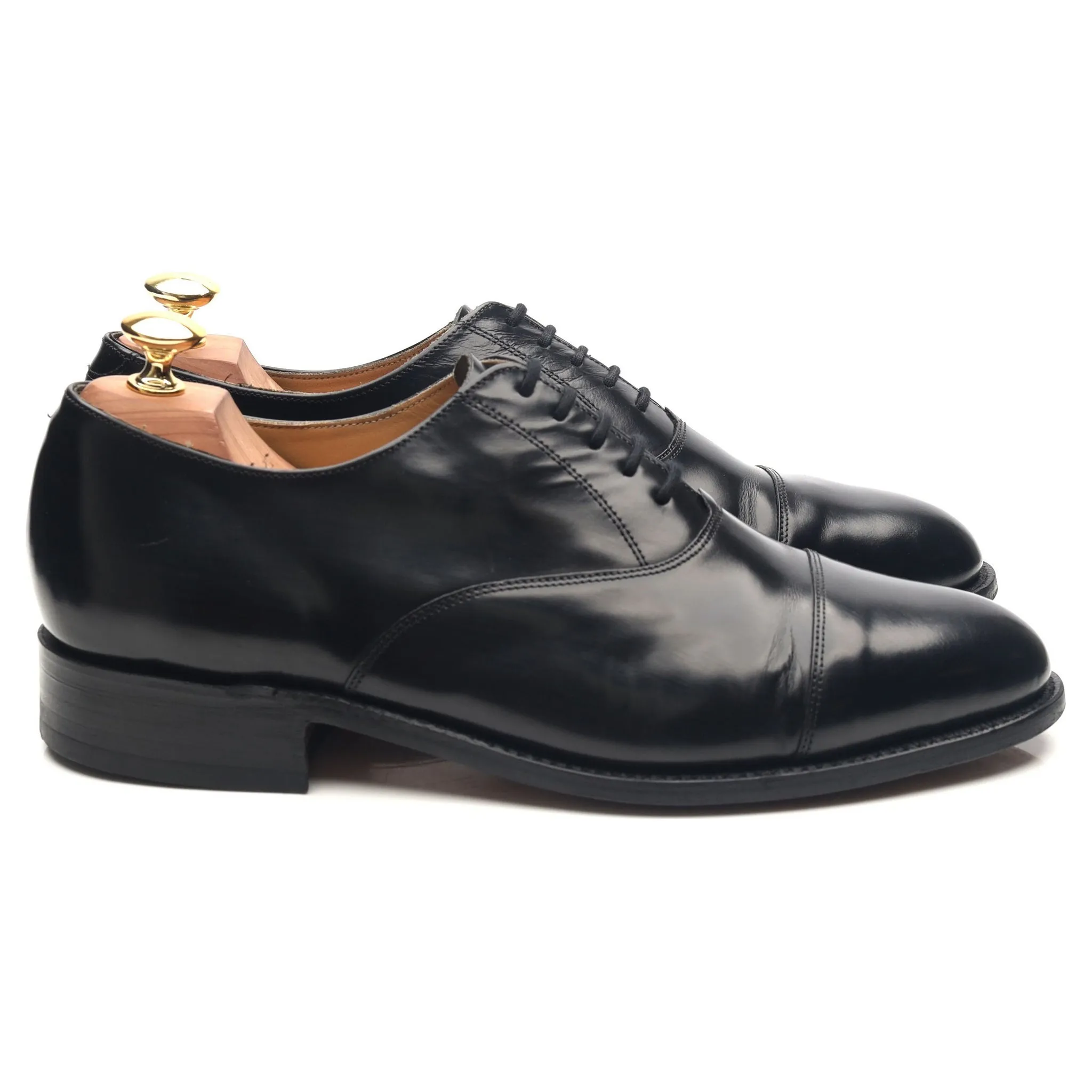 'Arnold' Black Leather Oxford UK 8.5 G