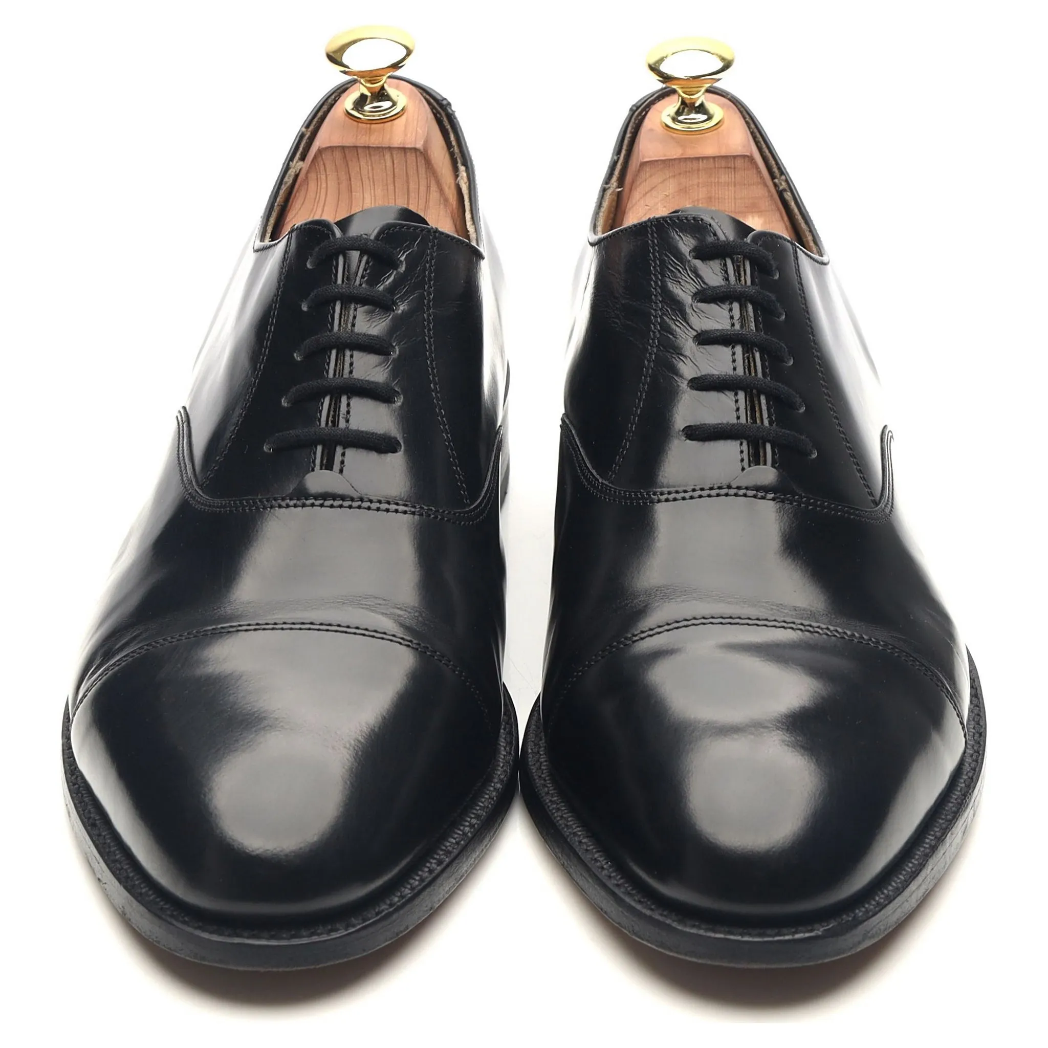 'Arnold' Black Leather Oxford UK 8.5 G