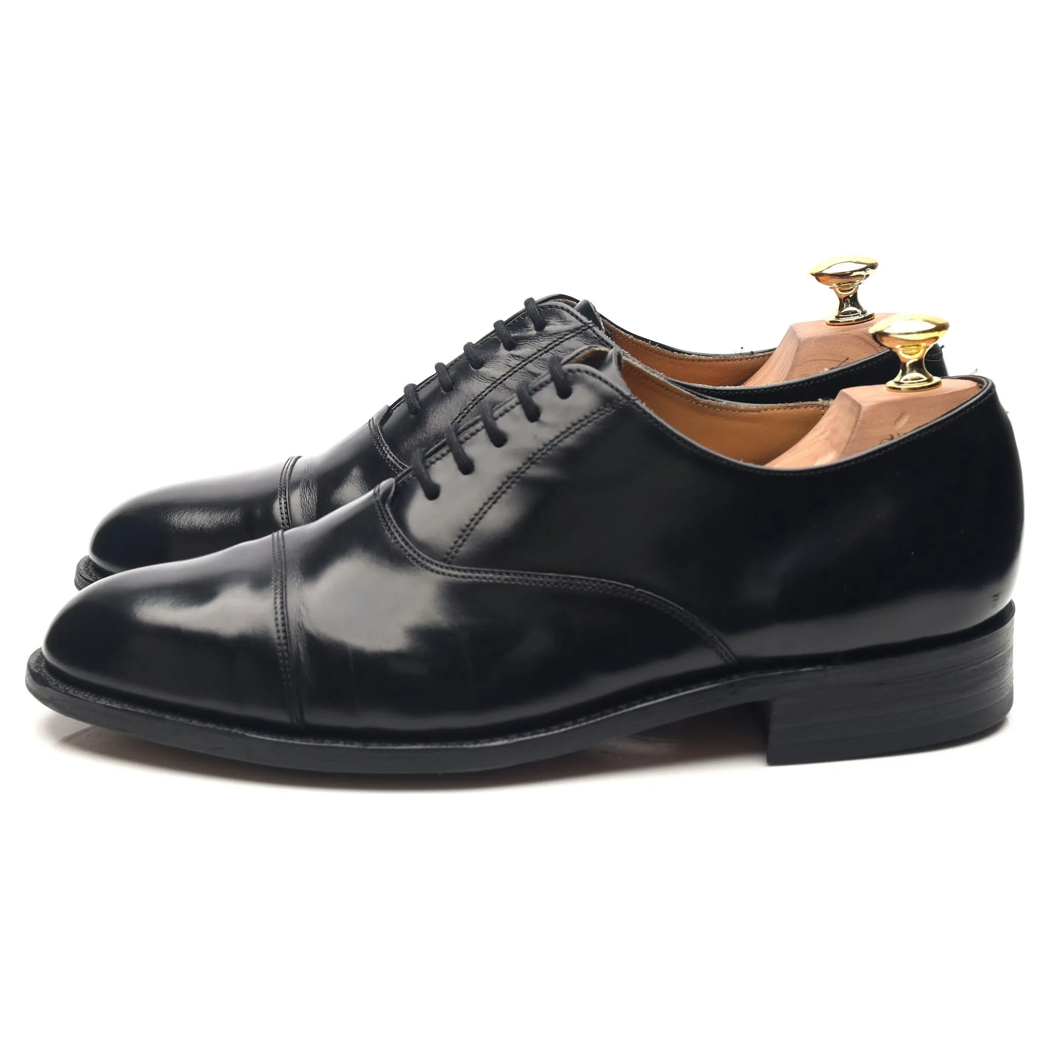 'Arnold' Black Leather Oxford UK 8.5 G