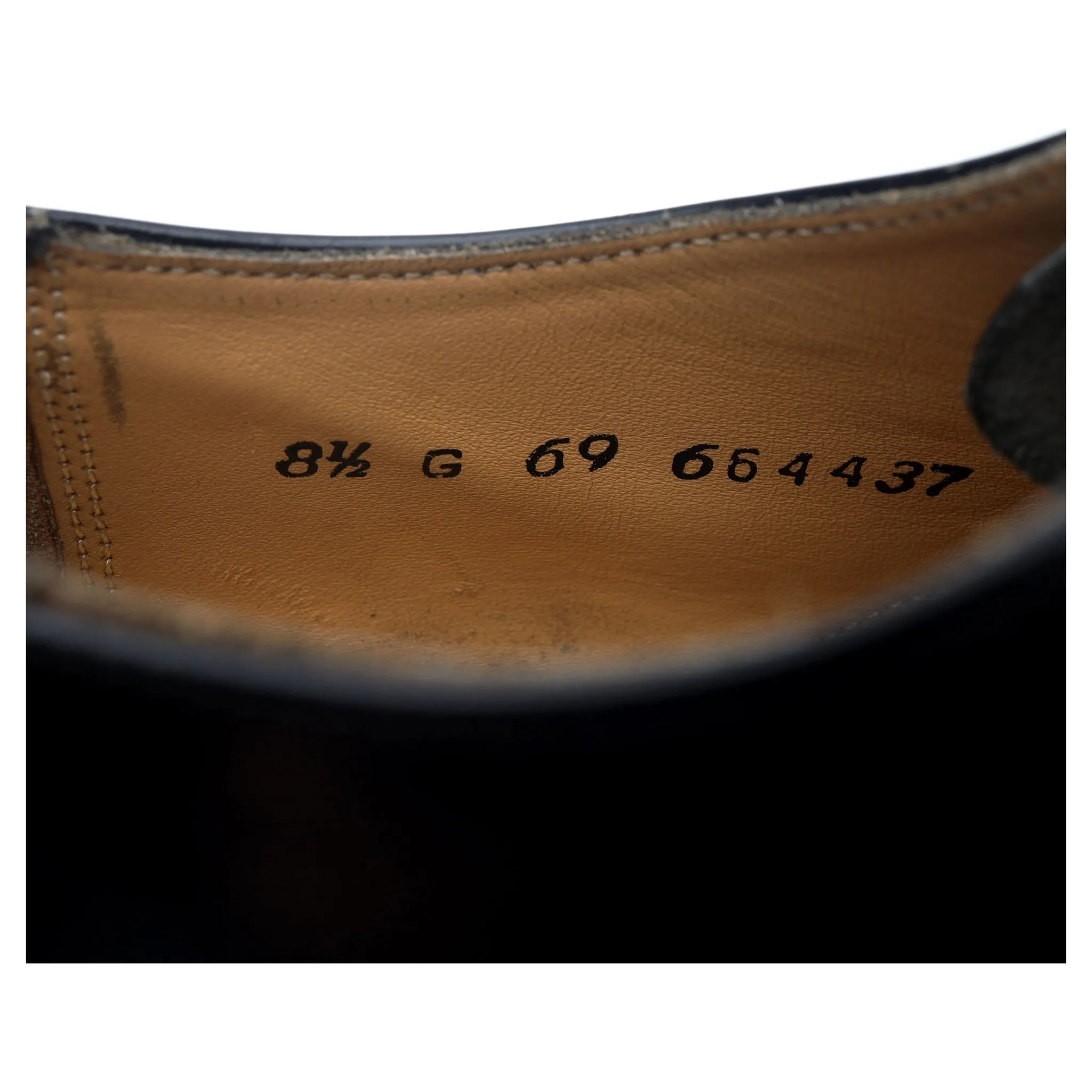 'Arnold' Black Leather Oxford UK 8.5 G