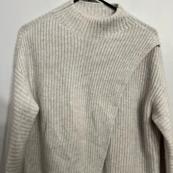 Athleta Azalea Sweater Women's‎ Wool Cashmere Light Heather Gray XS