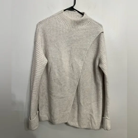 Athleta Azalea Sweater Women's‎ Wool Cashmere Light Heather Gray XS