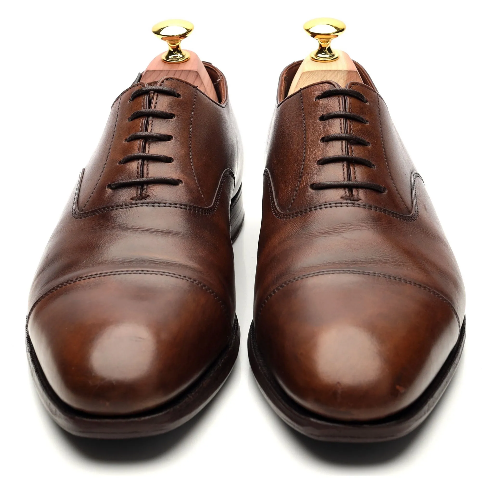 'Audley' Brown Leather Oxford UK 7.5 E