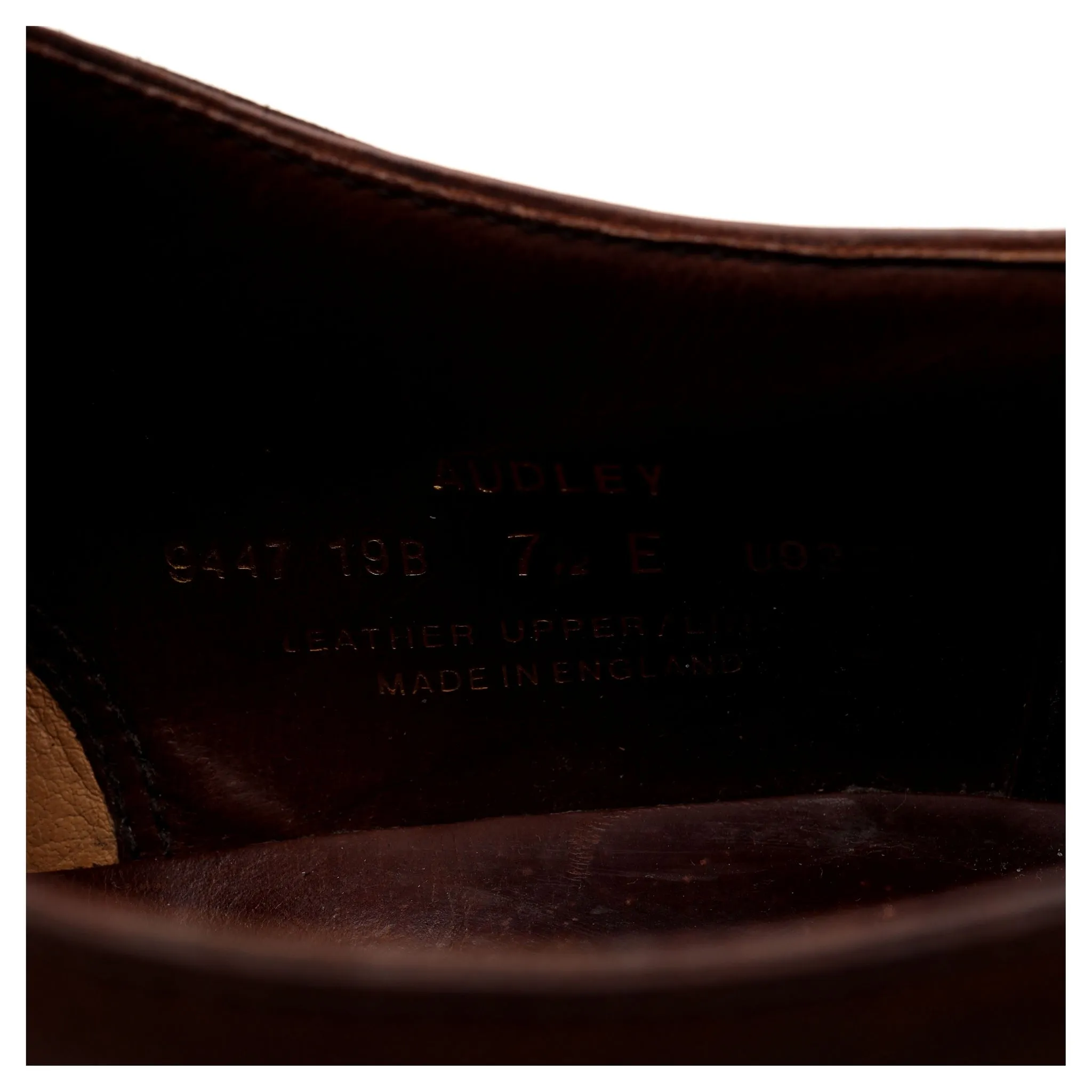 'Audley' Brown Leather Oxford UK 7.5 E