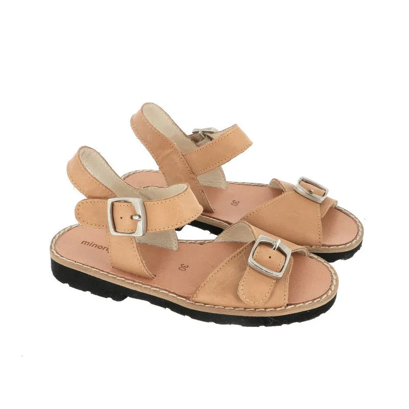 Avarca Buckle Leather Naturel