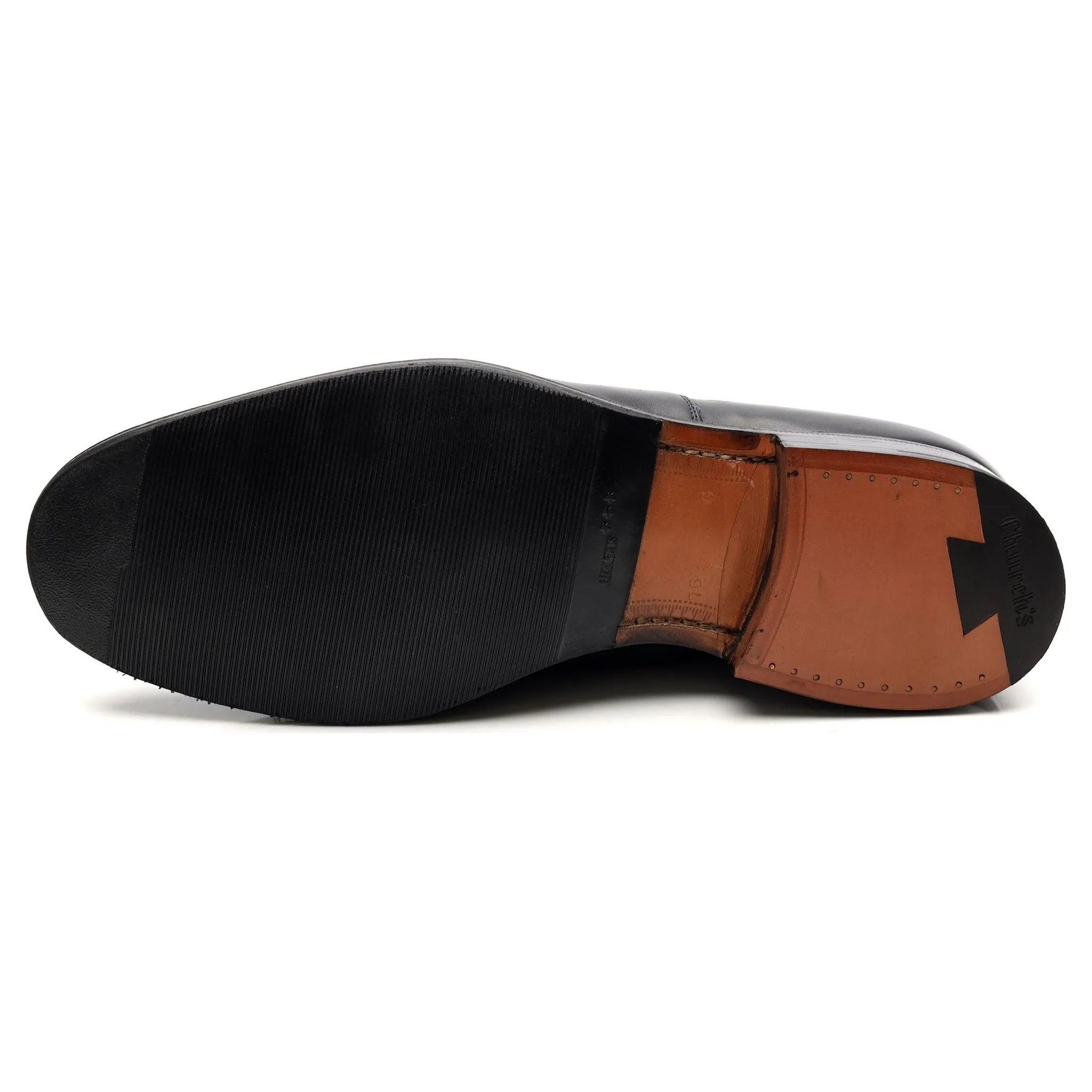 'Balmoral' Black Leather Oxford UK 7.5 G
