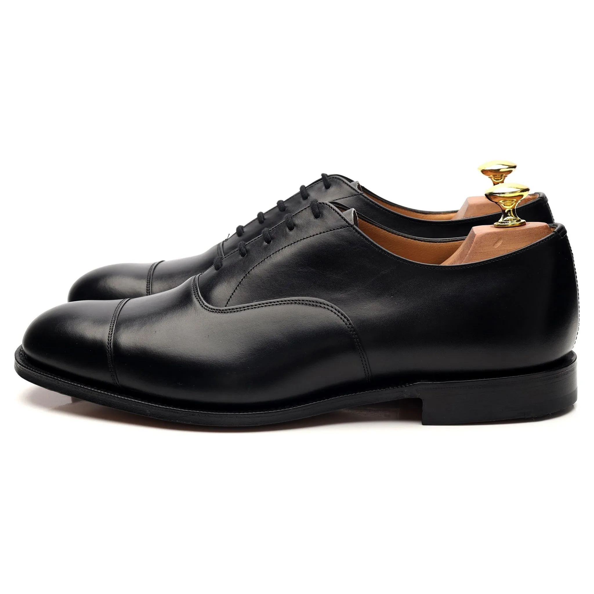 'Balmoral' Black Leather Oxford UK 8 G