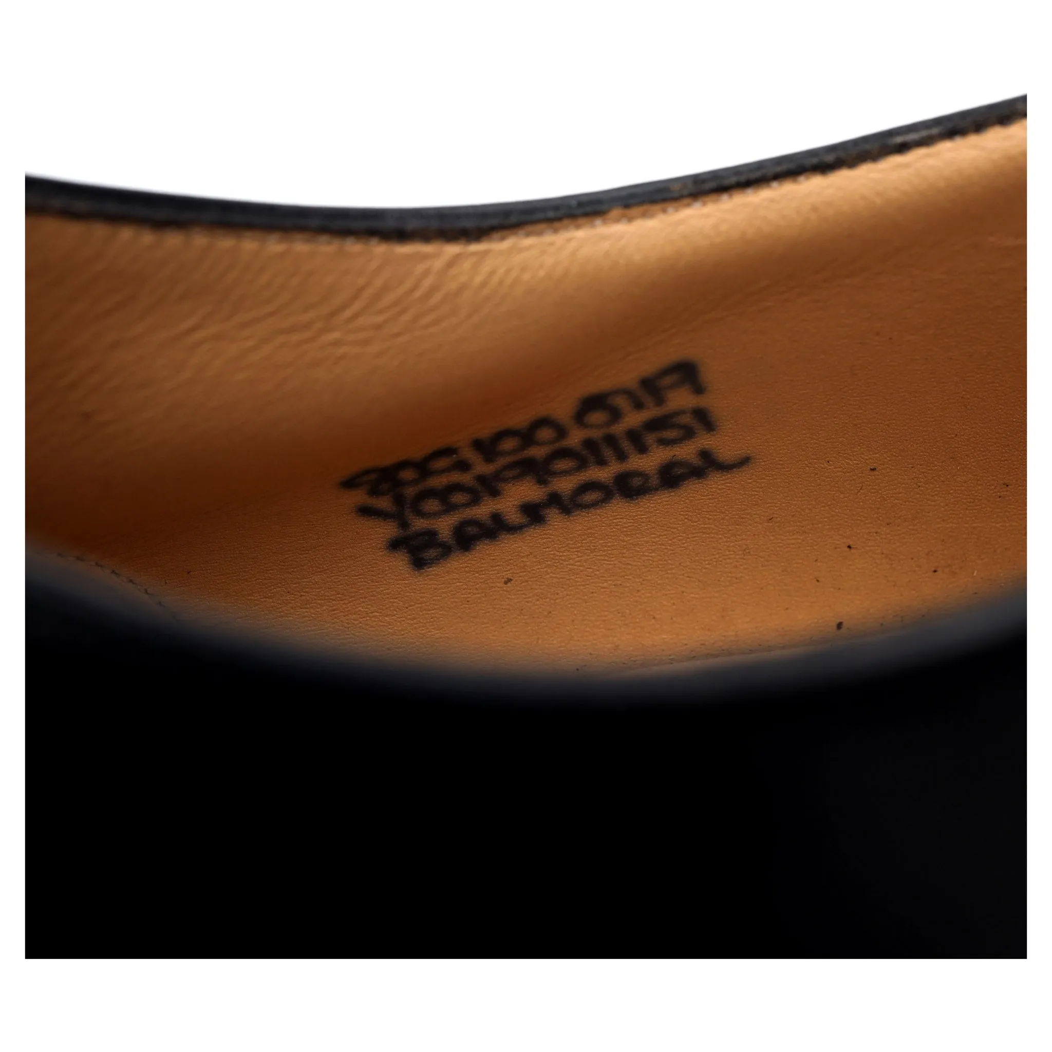 'Balmoral' Black Leather Oxford UK 8 G