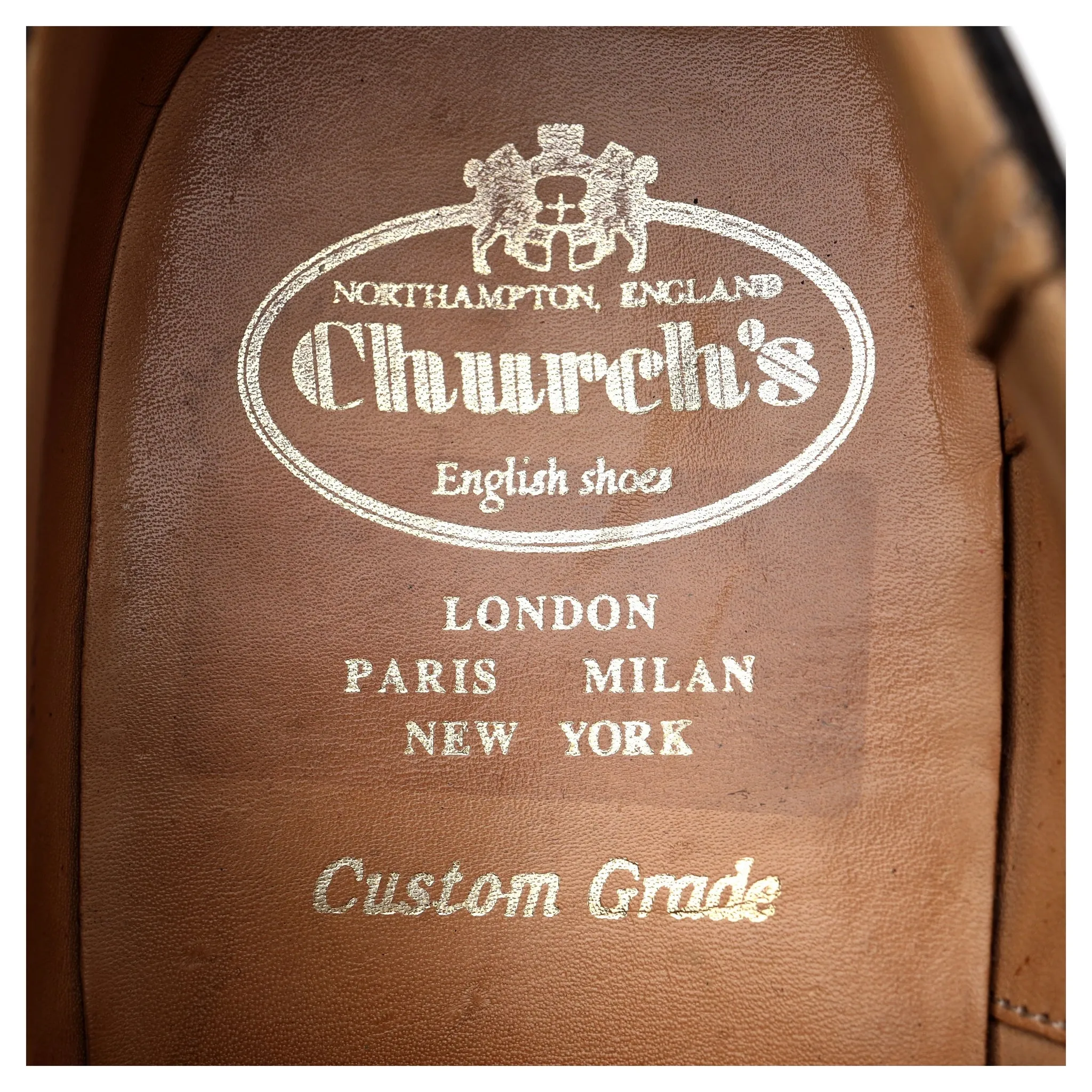 'Balmoral' Black Leather Oxford UK 9 F