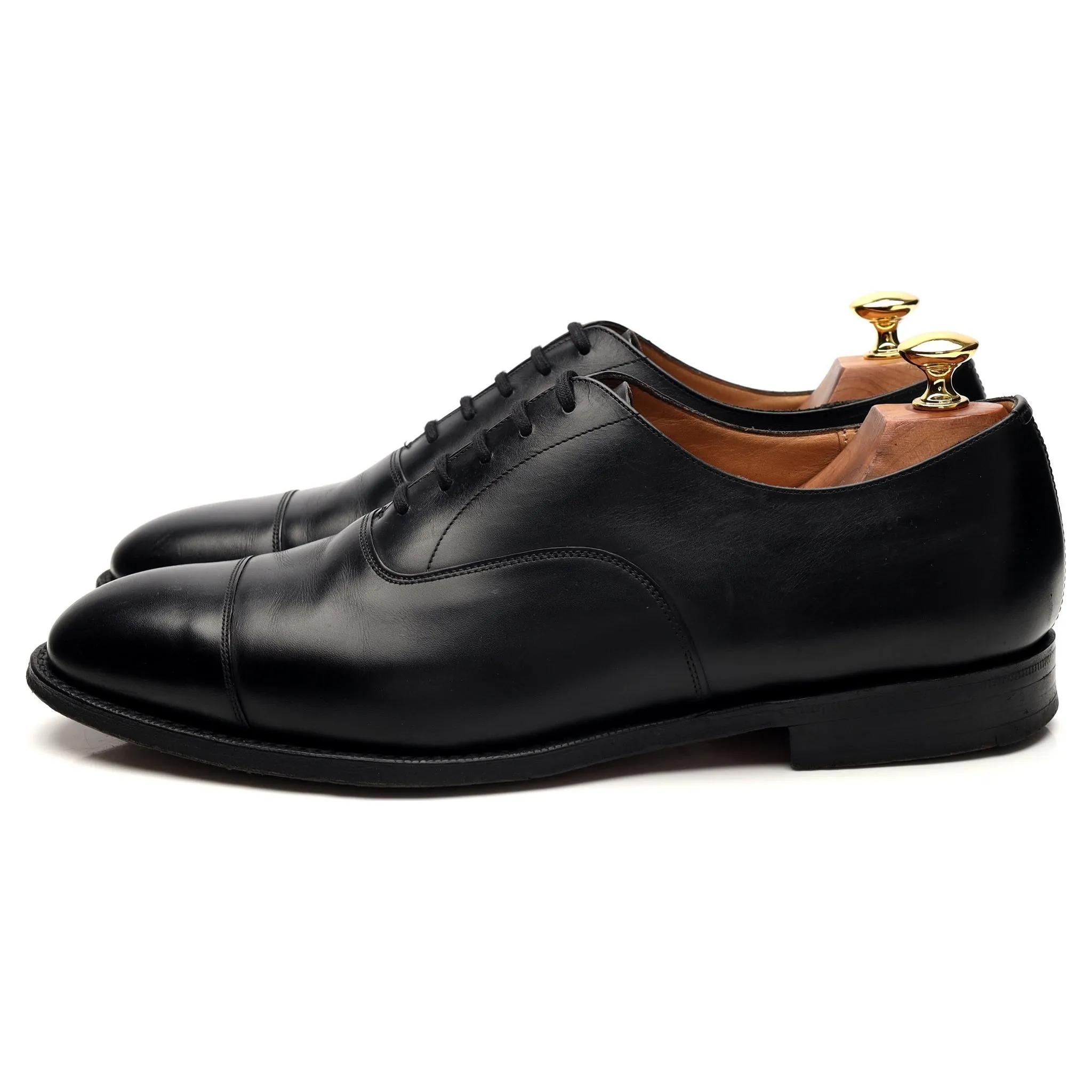 'Balmoral' Black Leather Oxford UK 9 F