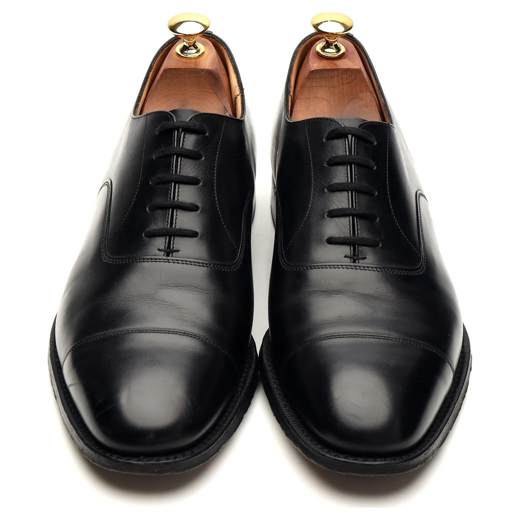 'Balmoral' Black Leather Oxford UK 9 F