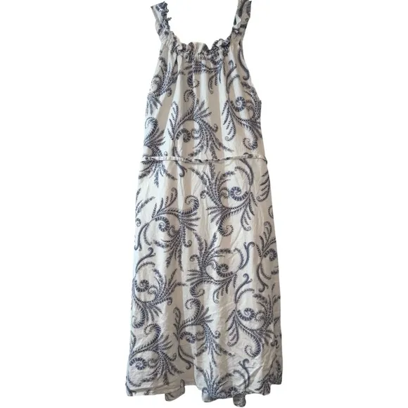 Banana Republic Tier-Ruffle Linen Midi Dress