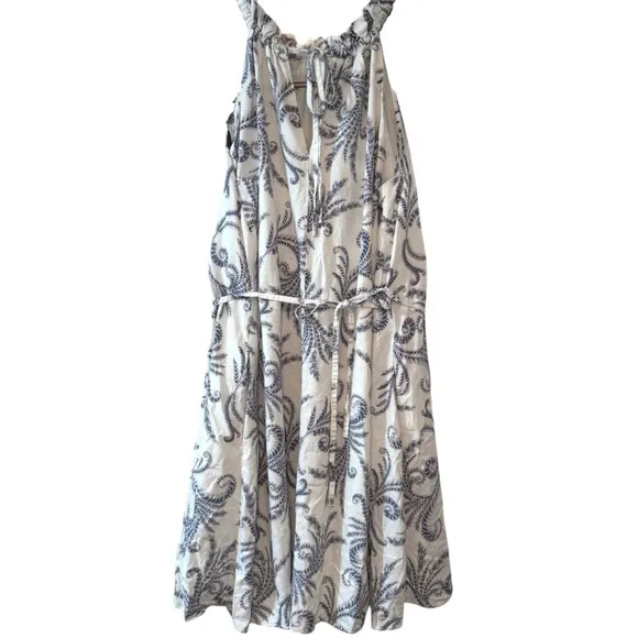 Banana Republic Tier-Ruffle Linen Midi Dress