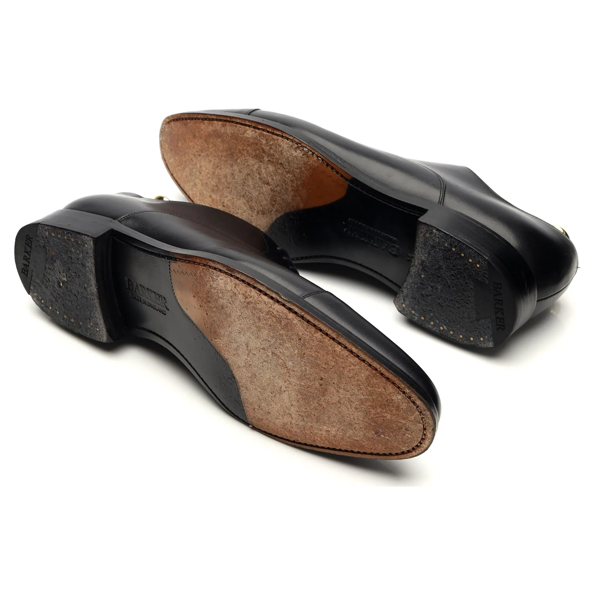 'Bank' Black Leather Oxford UK 8.5 G