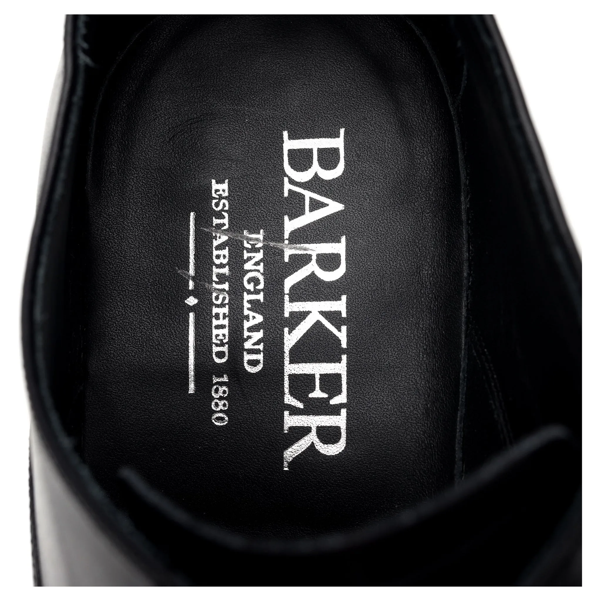 'Bank' Black Leather Oxford UK 8.5 G