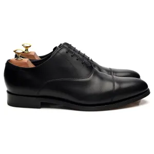 'Bank' Black Leather Oxford UK 8.5 G