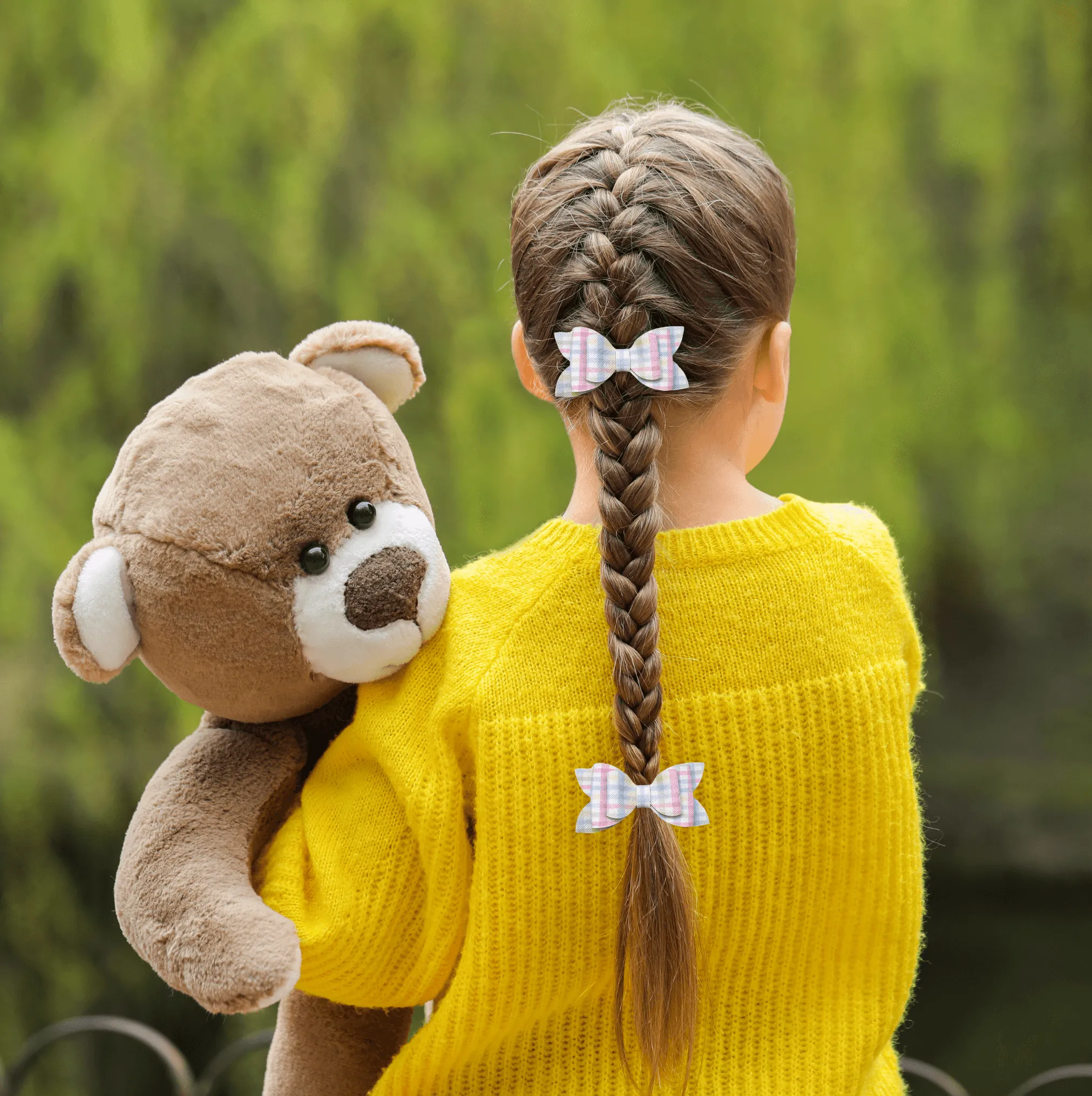 Basket Charm Hair Bow