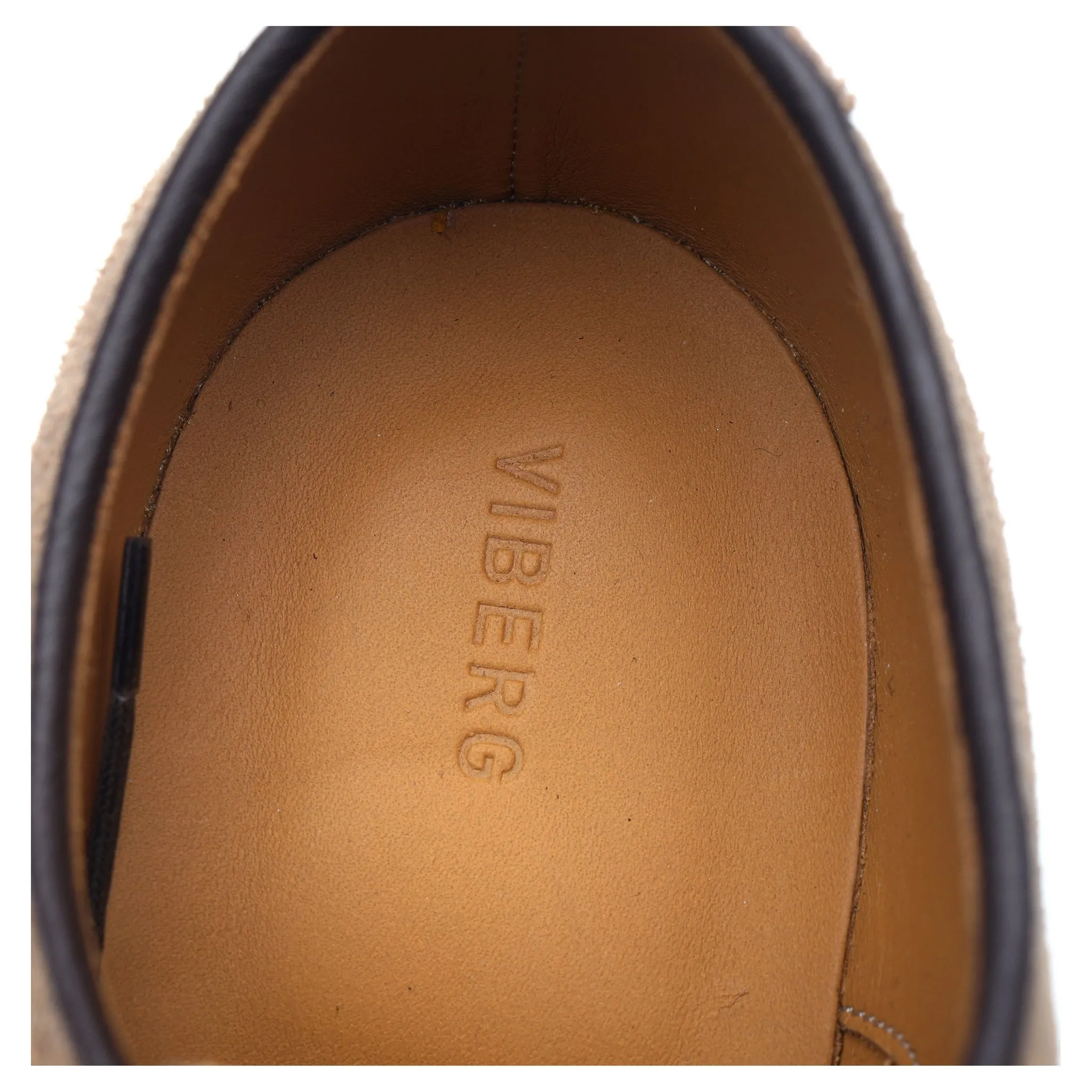 Beige Suede Derby Blucher UK 7 E