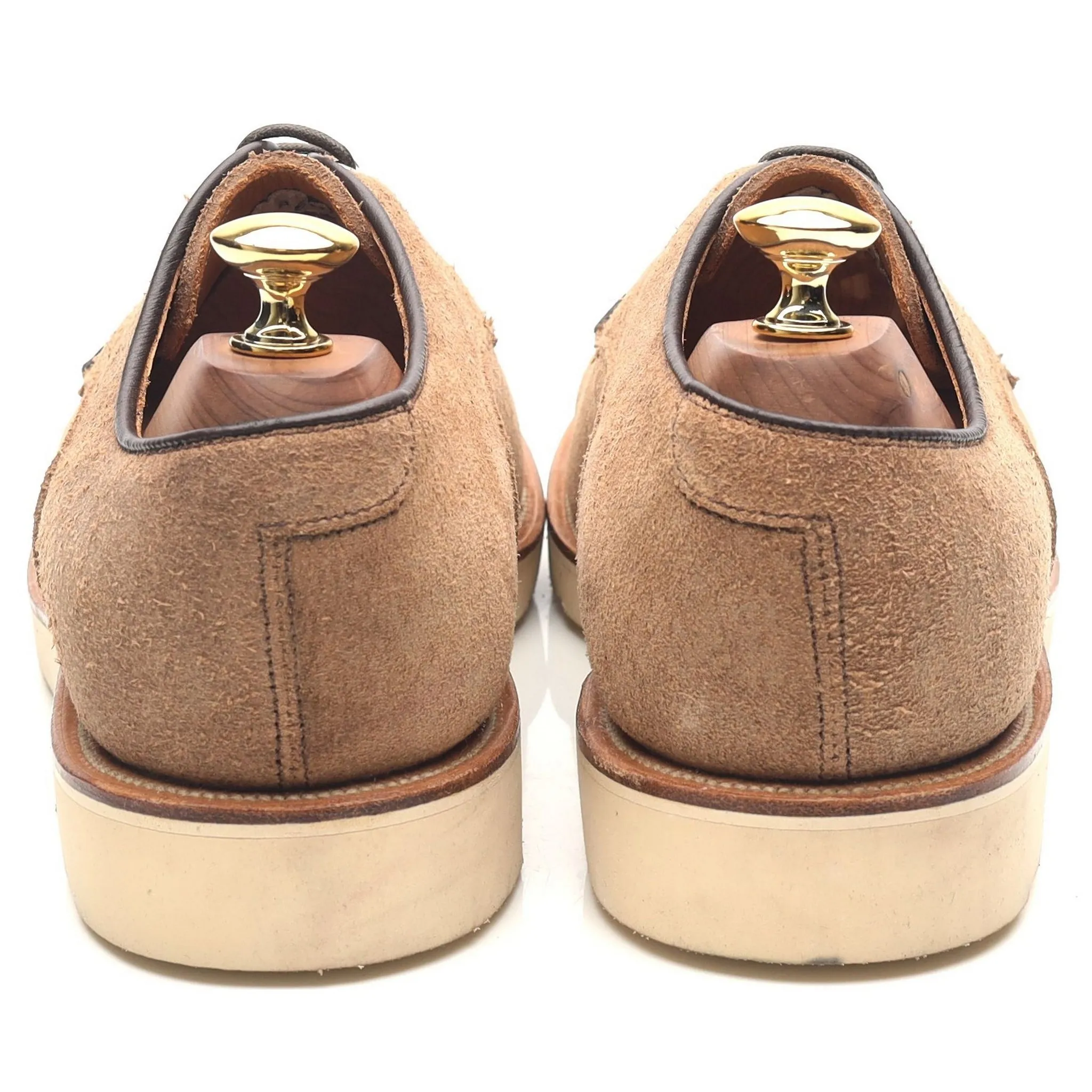 Beige Suede Derby Blucher UK 7 E