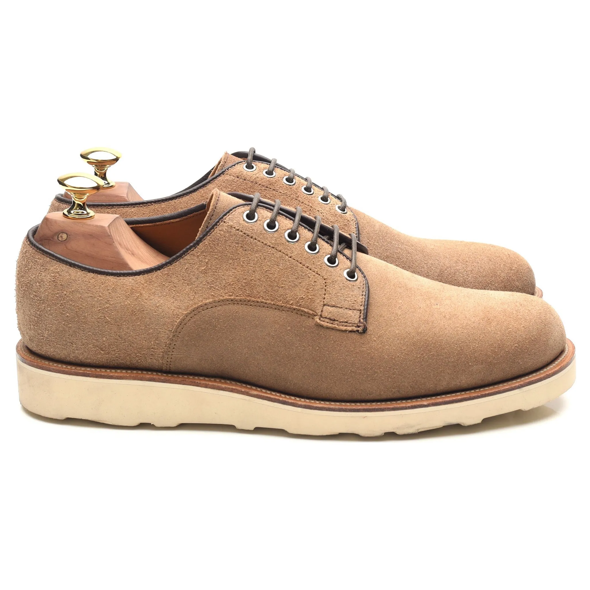 Beige Suede Derby Blucher UK 7 E