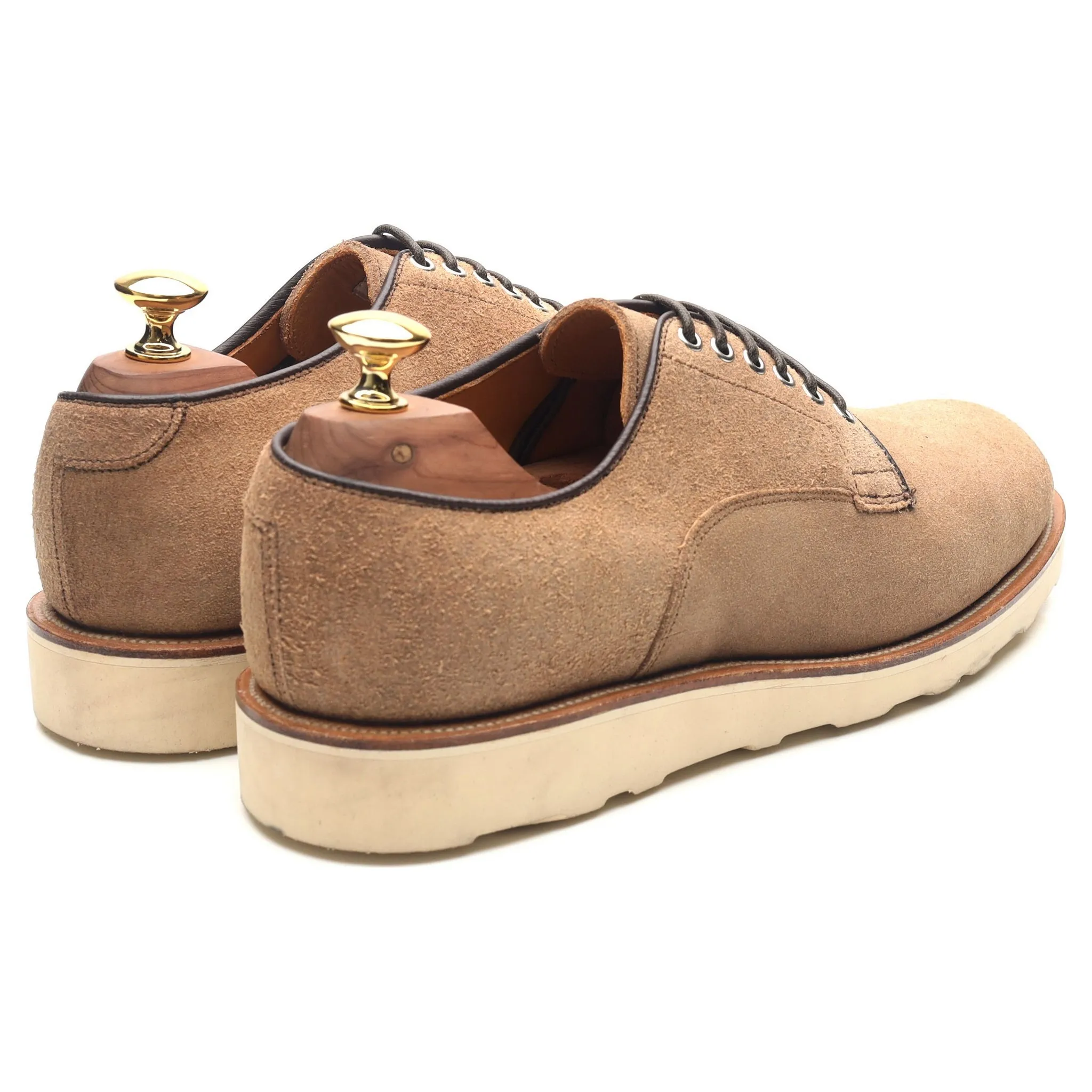 Beige Suede Derby Blucher UK 7 E