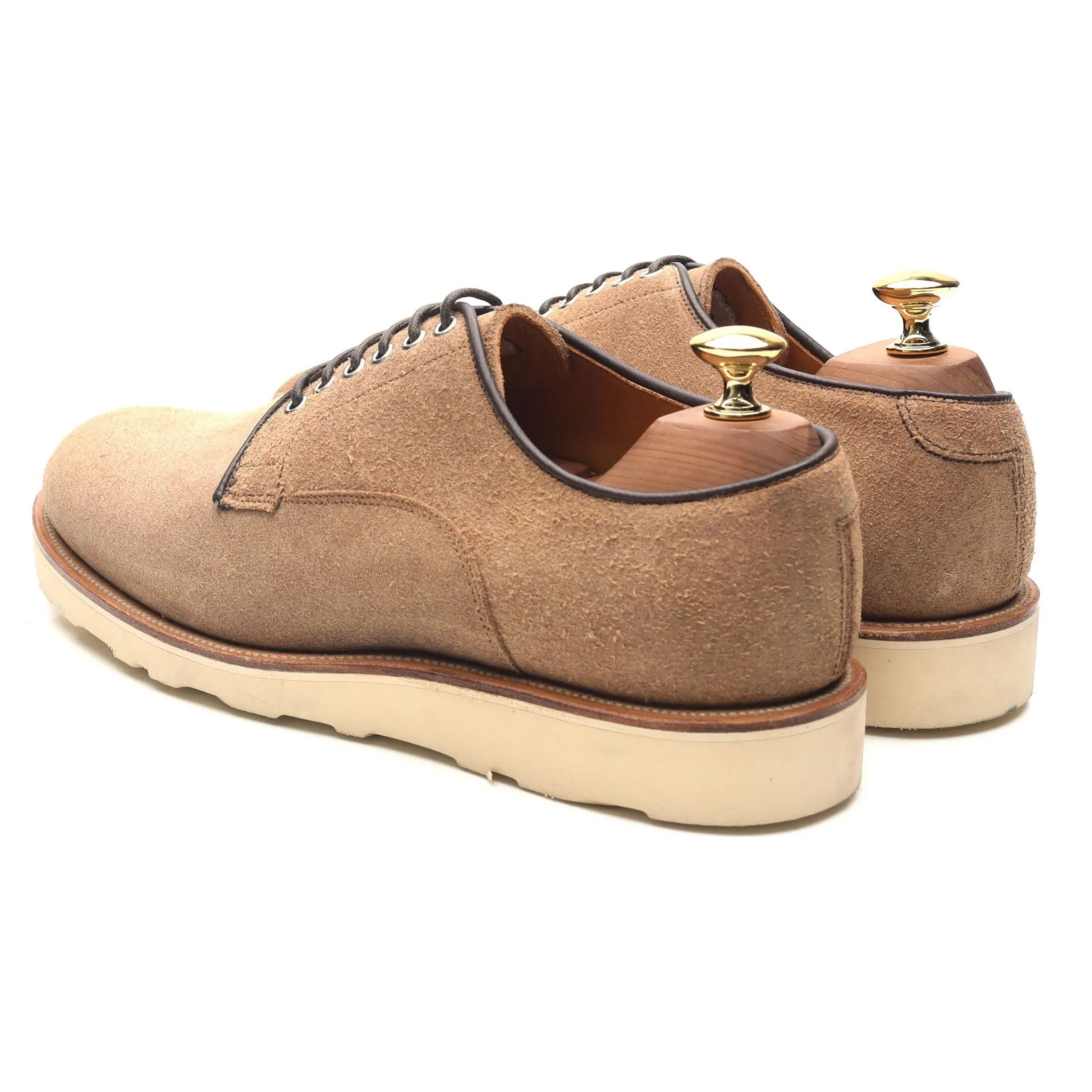 Beige Suede Derby Blucher UK 7 E