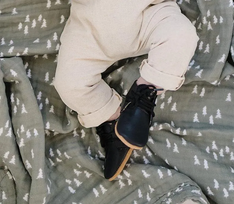 Black - Classic Boots - US Size 1-4 - Soft Sole