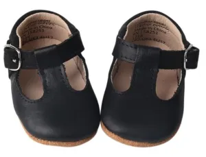 Black - Classic T-Bar - US Size 1-4 - Soft Sole