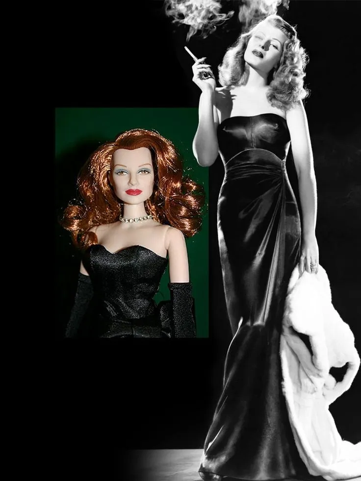 Black Gilda Rita Hayworth Dress Strapless Prom Dress