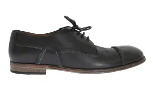 Black Leather Laceup Dress Shoes