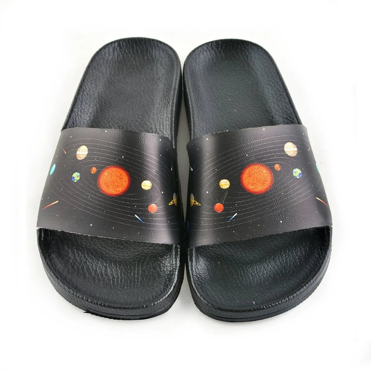 Black Space System Patterned Sandal - CAP202