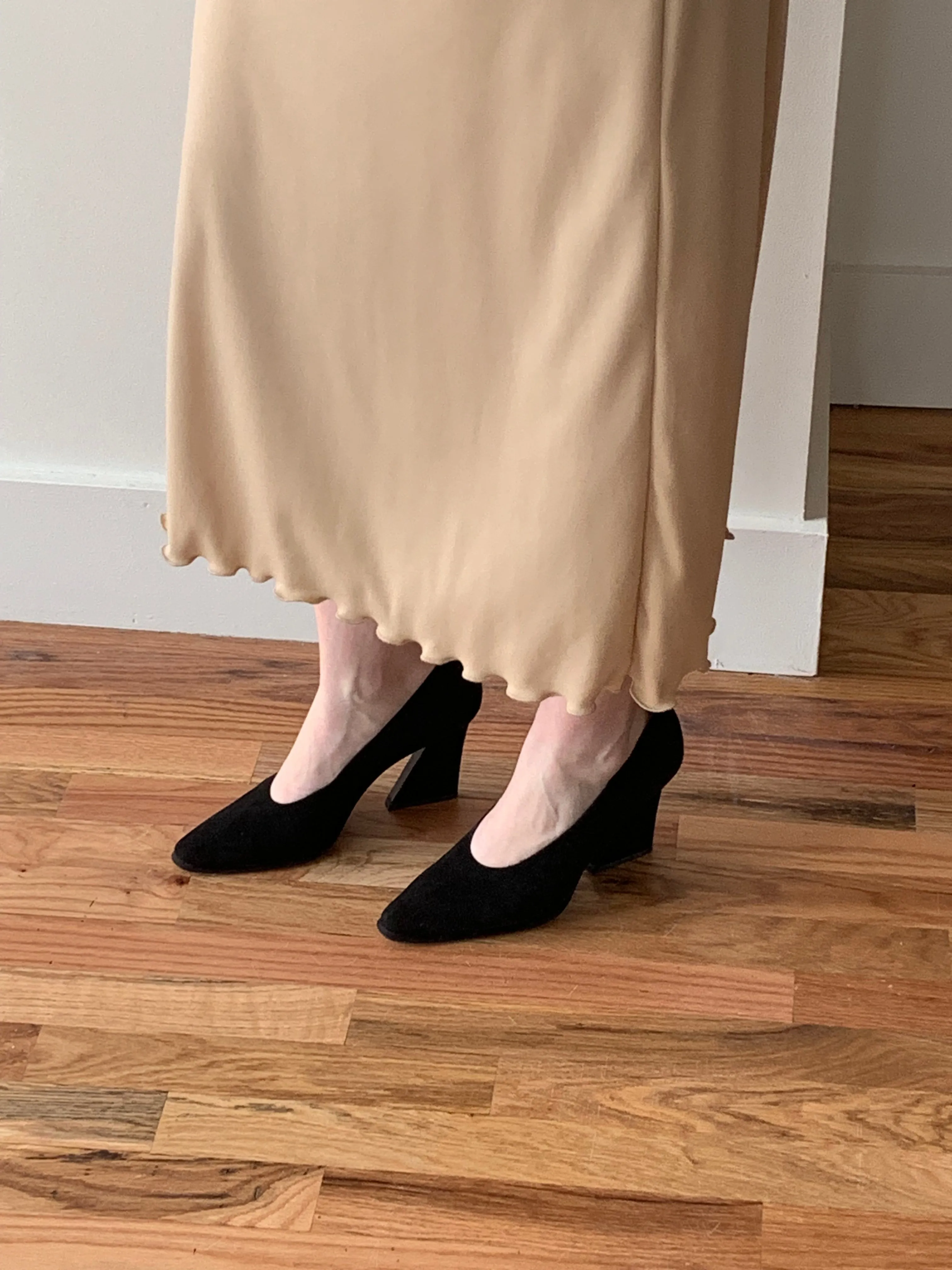 Black vintage YSL pumps