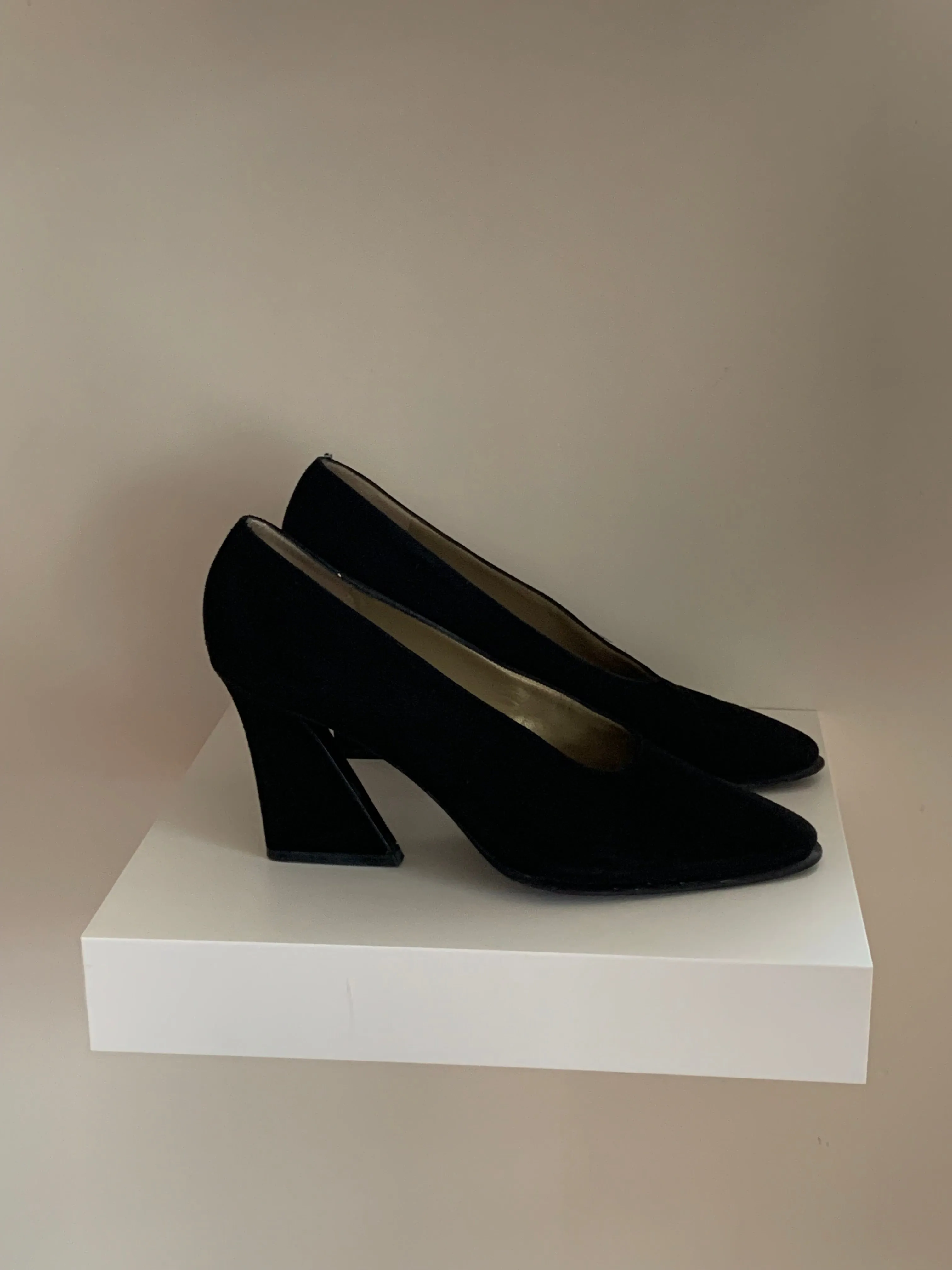 Black vintage YSL pumps