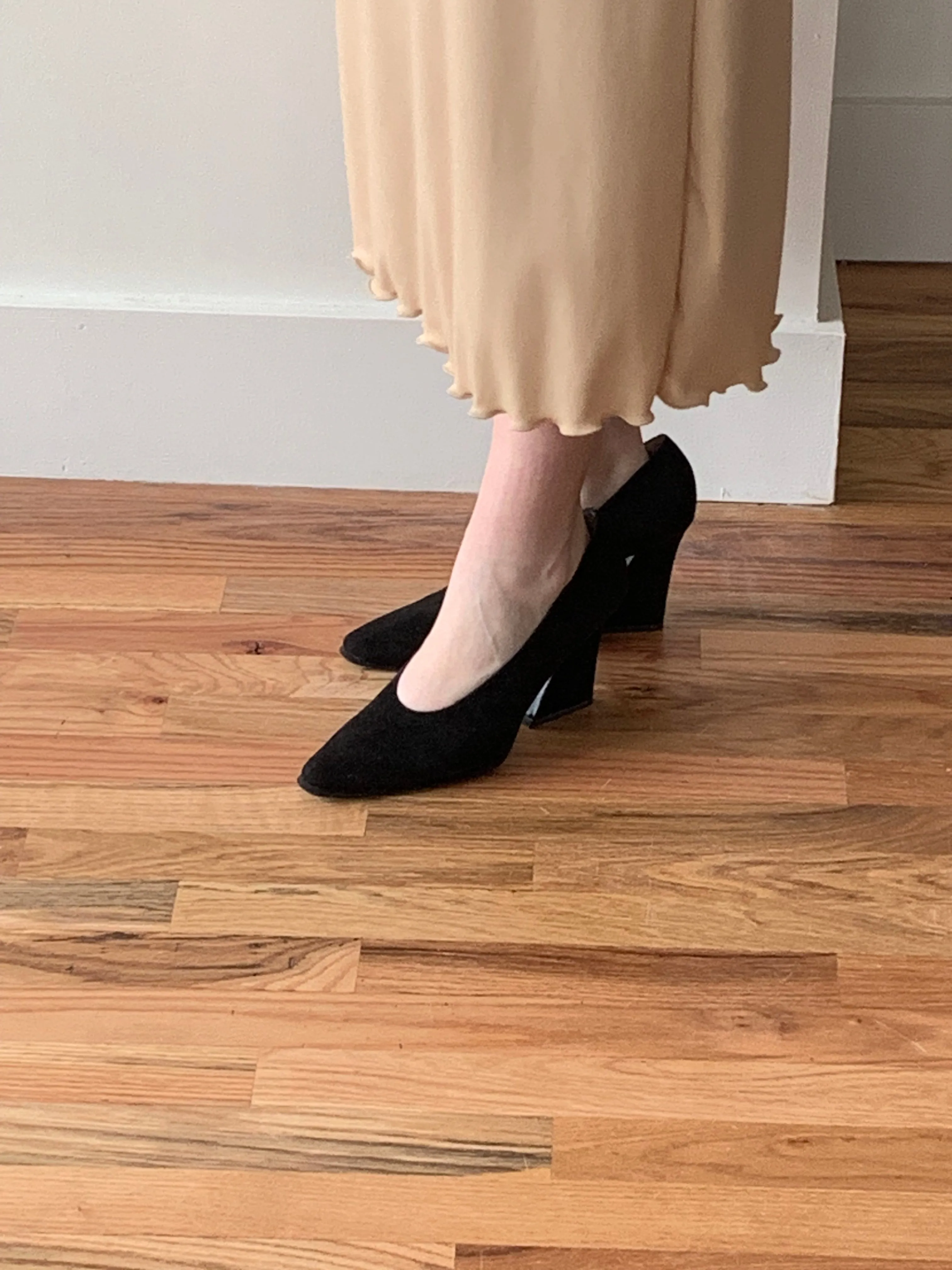 Black vintage YSL pumps