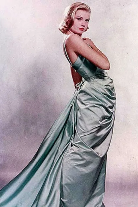 Blue Grace Kelly Dress Prom Gown Evening Dress