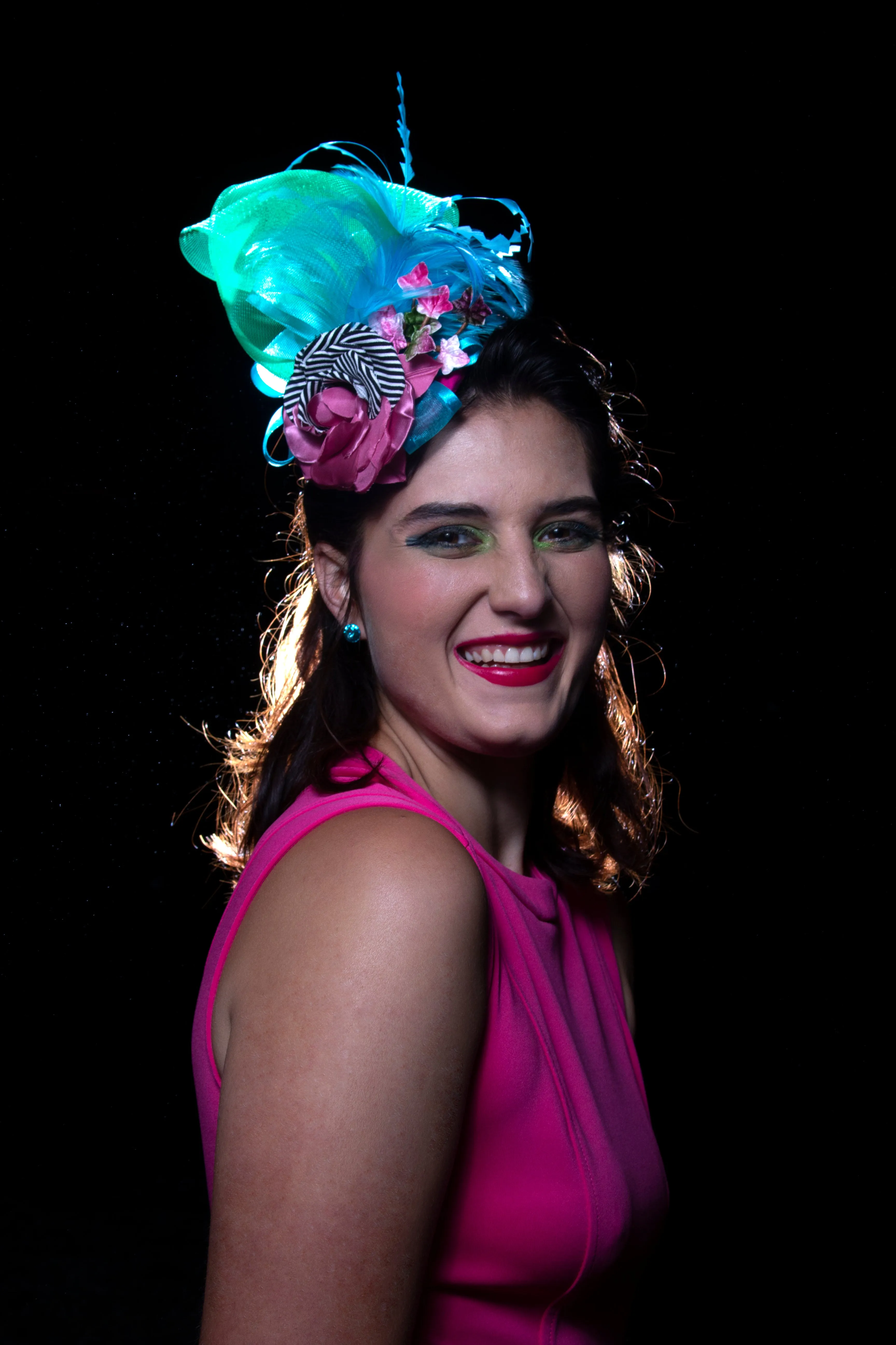 Blue, Green, Pink Womens Fascinator Hat for Church, Wedding, Tea Party