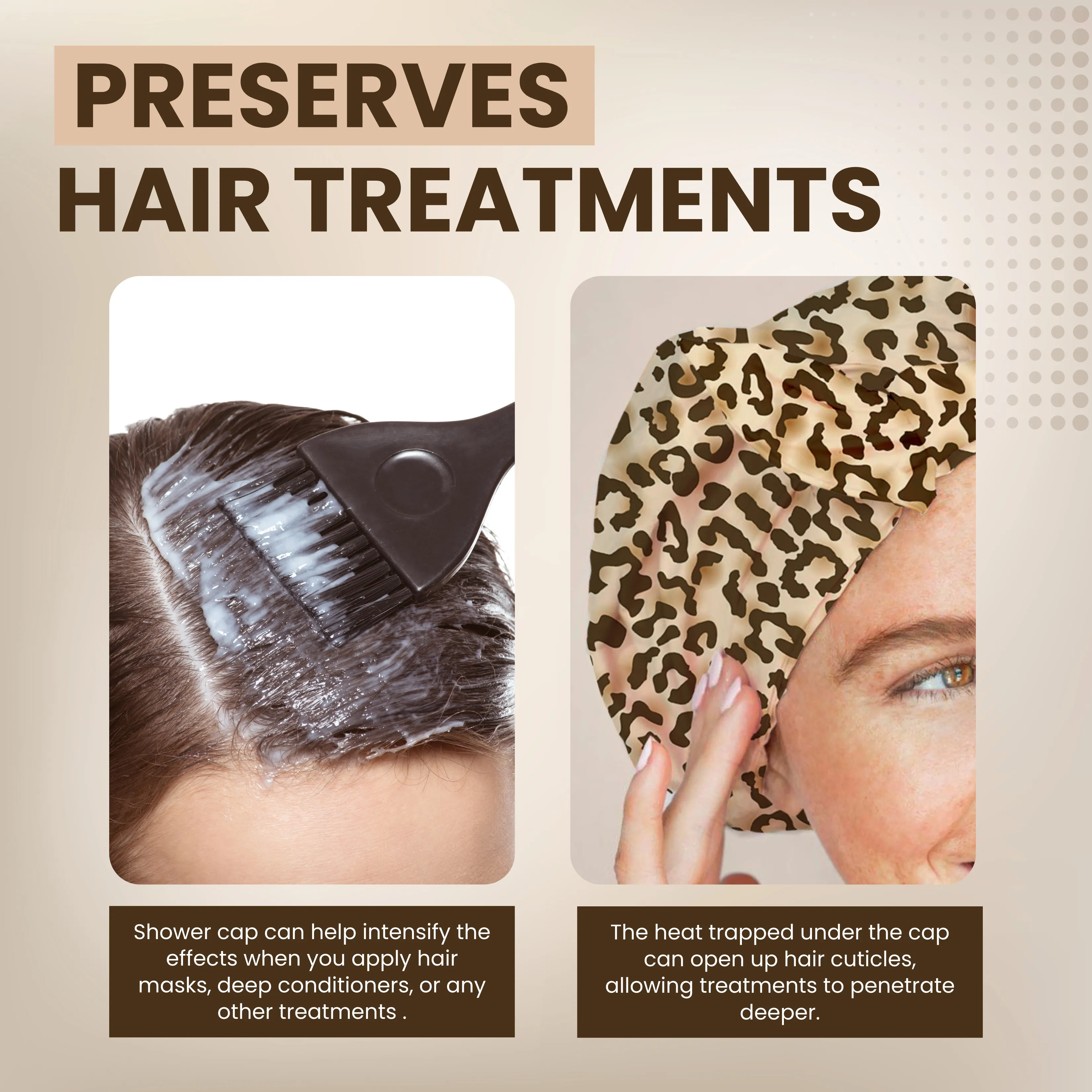 Bluhen - Leopard Print Shower Cap