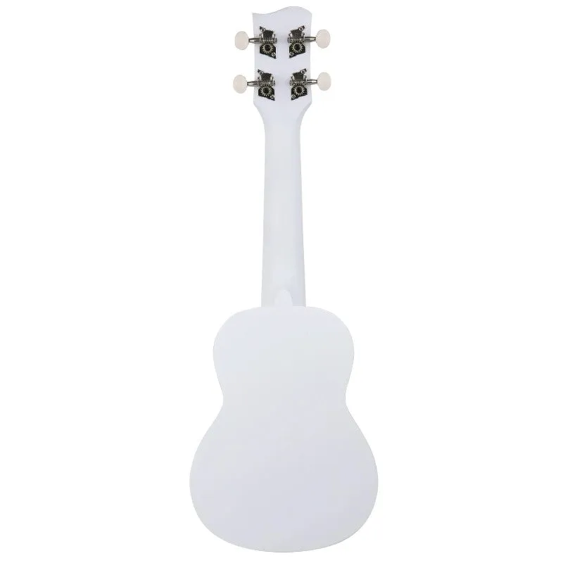 Bondi Surf Soprano Mahogany Ukulele Lit Kit Oxford White