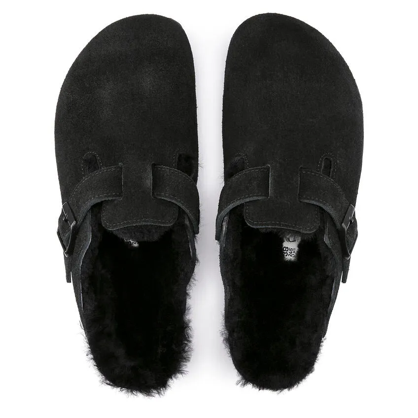 Boston Shearling Suede Leather - Black